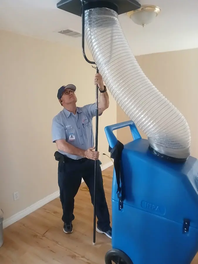 Mini Split Installation technician using HEPA equipment in Surprise